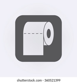 Toilet paper Icon . Vector illustration