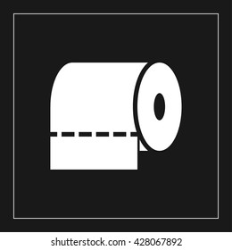 toilet paper icon. toilet paper vector illustration