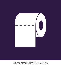 Toilet paper Icon . Vector illustration