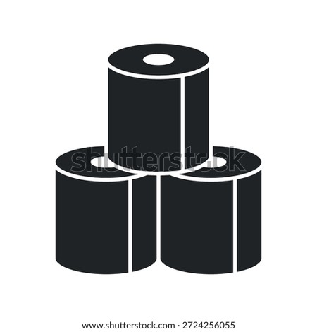Toilet paper icon. Vector illustration.