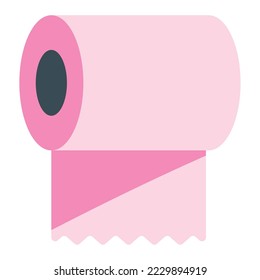 imagen vectorial de icono de papel higiénico con fondo blanco