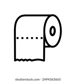 toilet paper icon vector on white background.tissue icon