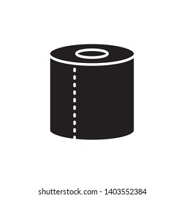 toilet paper icon vector template