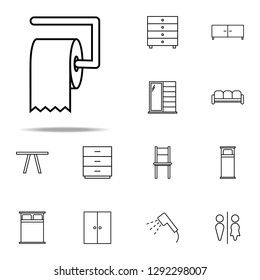 toilet paper icon. web icons universal set for web and mobile