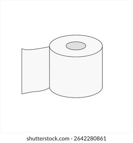Toilet paper illustration vector EPS