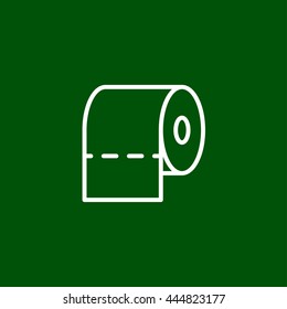 toilet paper line icon