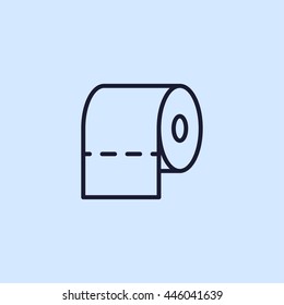 toilet paper line icon