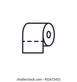 toilet paper line icon