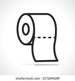 toilet paper napkins line icon
