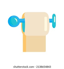 Toilet paper roll Cartoon vector illustration on white background