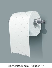 Toilet Paper Roll. Eps10 Vector Illustration