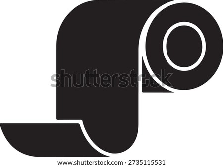 Toilet paper roll holder vector icon