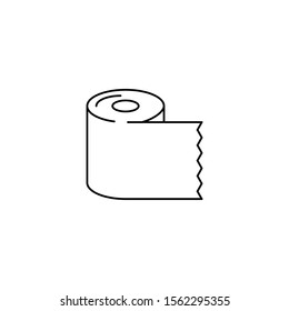 toilet paper roll icon design vector template