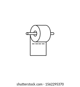 toilet paper roll icon design vector template