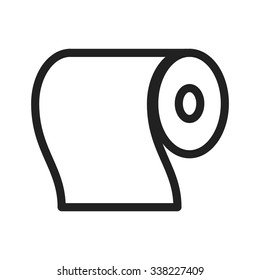 Toilet, paper, roll icon vector image.Can also be used for hotel and restaurant. Suitable for mobile apps, web apps and print media.