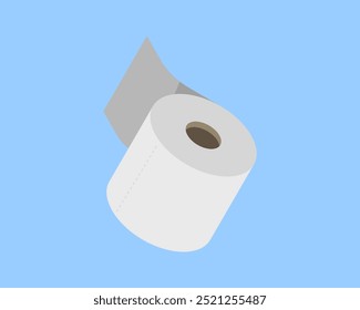 Toilet paper roll or tube icon design, template for wc. Bathroom hygiene icons, kitchen cleaning towel. Blank soft scroll product.