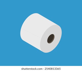 Toilet paper roll or tube icon design, template for wc. Bathroom hygiene icons, kitchen cleaning towel. Blank soft scroll product.