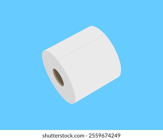 Toilet paper roll or tube icon design, template for wc. Bathroom hygiene icons, kitchen cleaning towel. Blank soft scroll product.