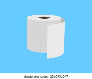 Toilet paper roll or tube icon design, template for wc. Bathroom hygiene icons, kitchen cleaning towel. Blank soft scroll product.