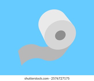 Toilet paper roll or tube icon design, template for wc. Bathroom hygiene icons, kitchen cleaning towel. Blank soft scroll product.