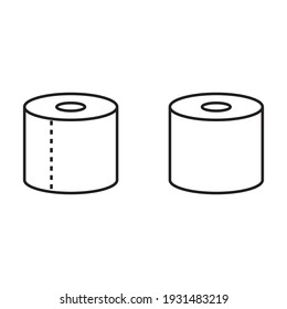 Toilet Paper Roll Vector Icon