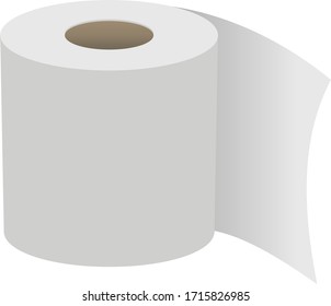 toilet paper roll, vector illustraiton