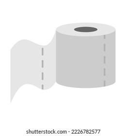 Toilet paper roll vector illustration isolated on white background. Hygiene, toiletry concept
