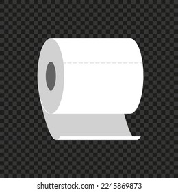 Toilet paper roll. Vector illustration