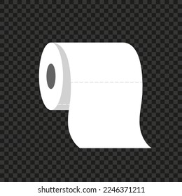 Toilet paper roll. Vector illustration