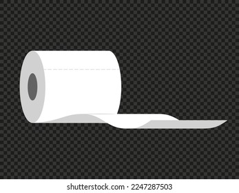 Toilet paper roll. Vector illustration