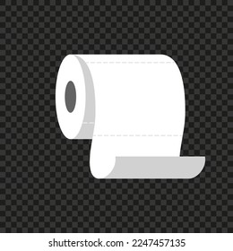 Toilet paper roll. Vector illustration