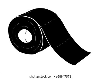 toilet paper roll  vector symbol icon design. Beautiful illustration isolated on white background
