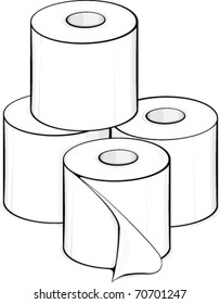 toilet paper rolls