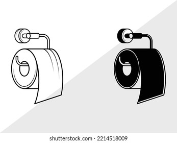 Toilet Paper SVG Printable Vector Illustratio