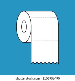 Toilet paper. Vector.