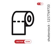 Toilet paper vector icon