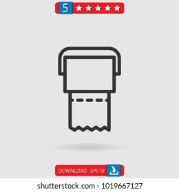 toilet paper vector icon