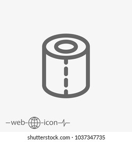 toilet paper vector icon