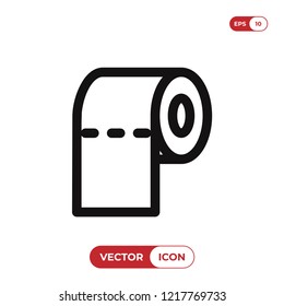 Toilet paper vector icon