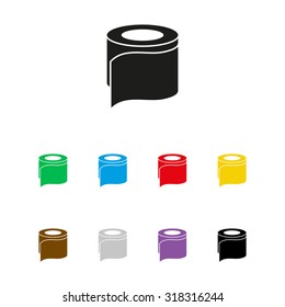 toilet paper - vector icon