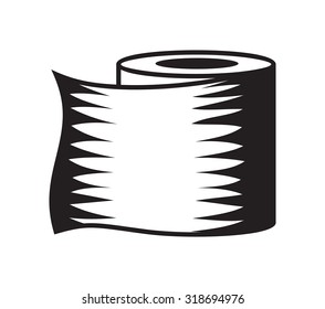 Toilet paper vector icon