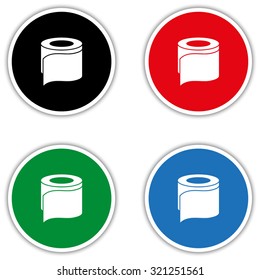 toilet paper - vector icon
