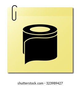 toilet paper - vector icon
