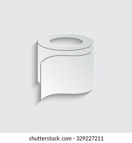 toilet paper - vector icon