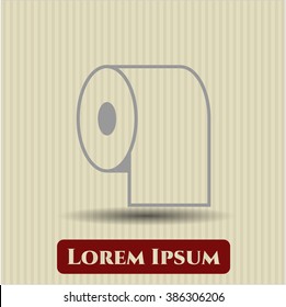 Toilet Paper vector icon