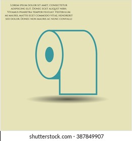 Toilet Paper vector icon