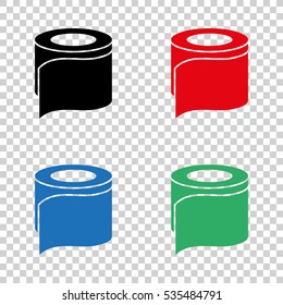 toilet  paper - vector icon