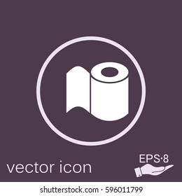 Toilet paper vector icon