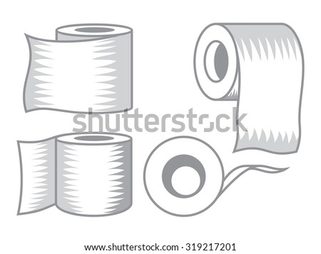 Toilet paper vector icon