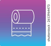 Toilet Paper vector icon. Can be used for printing, mobile and web applications.